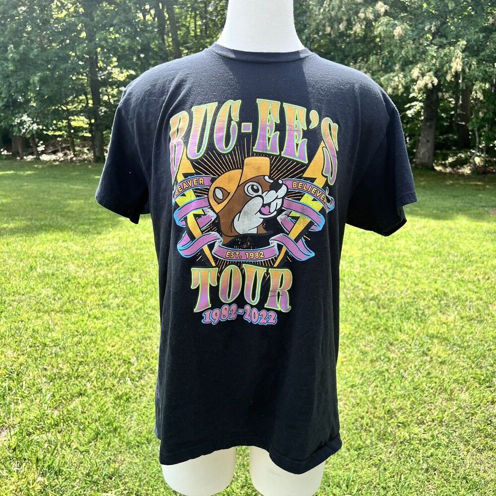 Buc-ee's The Tour Shirt Black Size Large Short Sleeve
